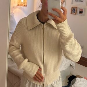 Abercrombie and Fitch ribbed zip up cardigan